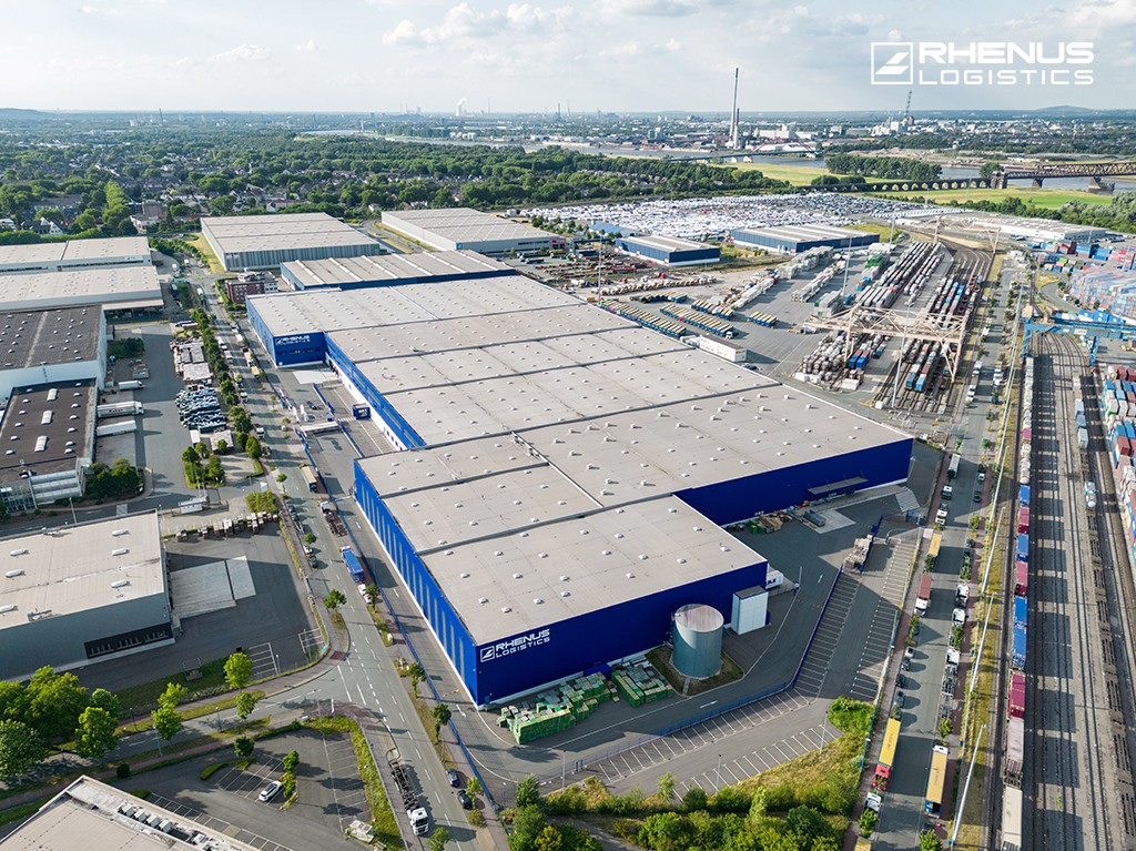 Vorschaubild Rhenus Warehousing Solutions Duisburg Luftbild