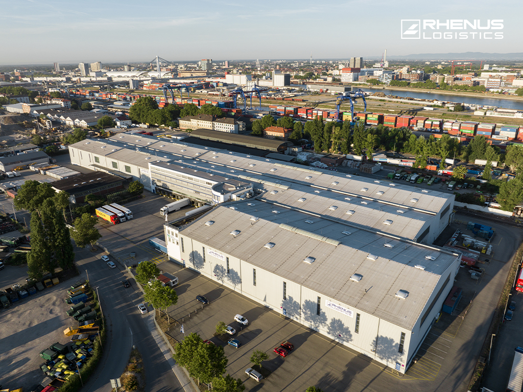 Vorschaubild Rhenus Warehousing Mannheim Luftbild