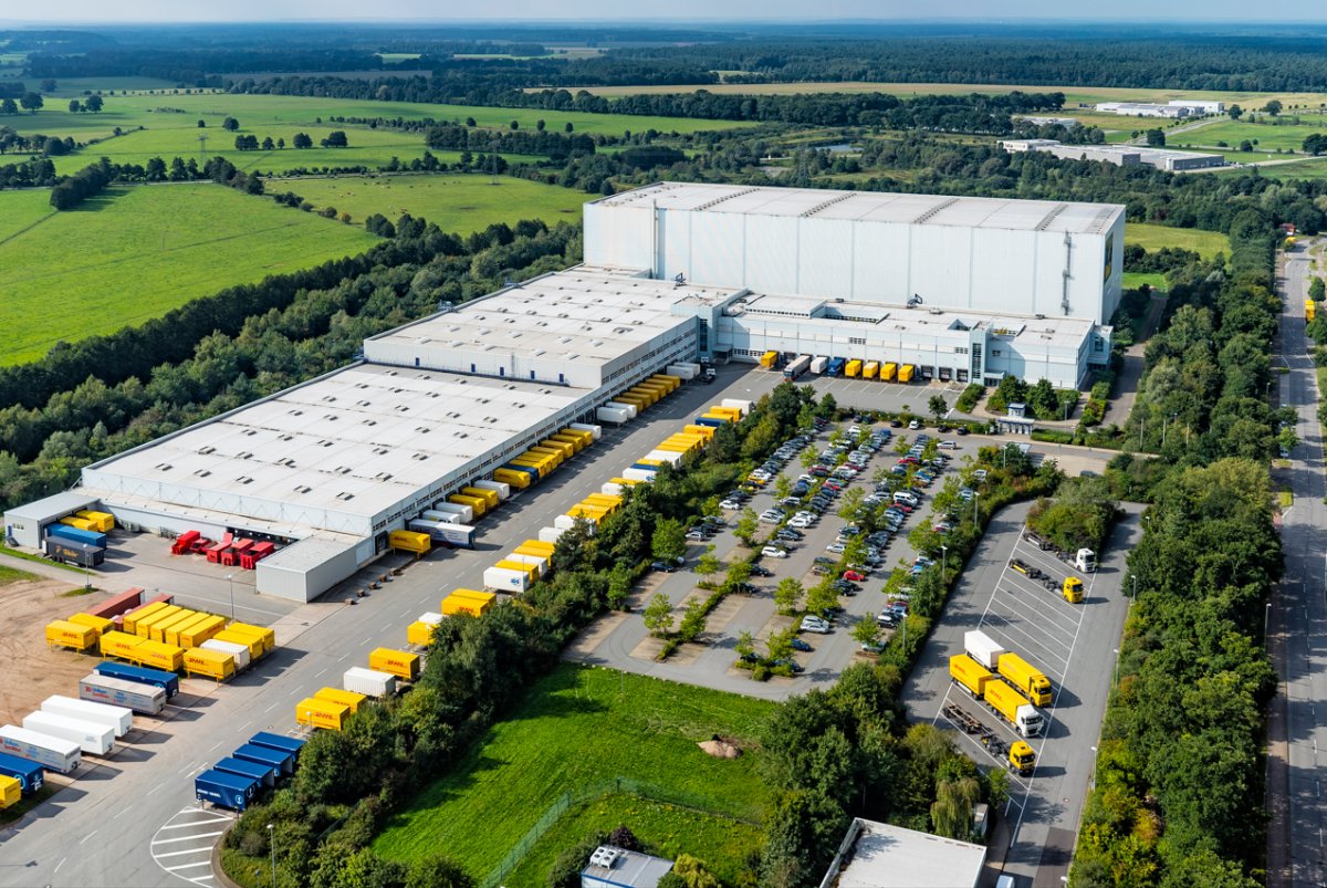 Vorschaubild Luftbild des Logistik- & Fulfilment-Center Gallin